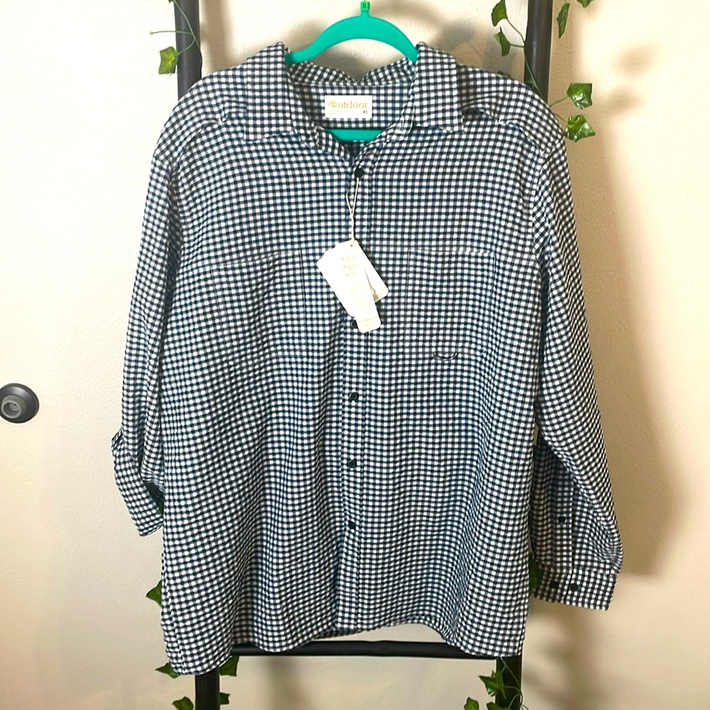 Outdoor Button Up Shirt Mens Size XL